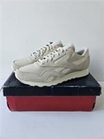 BNIB Men's Reebok Classic Nylon Running Trainers Stucco Vintage Chalk UK 8.5