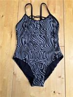 Reebok 1 Piece Swimsuit in Black Animal Print - Large UK 14 BNWT - L Regular