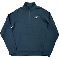 Reebok Quarter Zip Sweatshirt Men's Medium Black Pullover Activewear (BFD) - M Regular