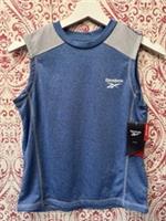 Reebok Junior Sleeveless Blue Tank Shirt With Mesh Age 10-11 Years BNWT