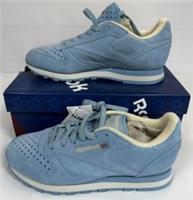Reebok Classics Womens Trainer Size UK 5 Light Blue Suede - Rare Star Design