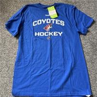 New Reebok NHL Coyotes Hockey Blue T Shirt, Size Medium, Printed Motif - M Regular