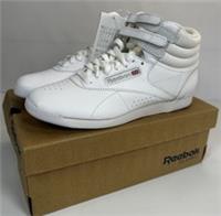Reebok Womens White Training Freestyle Hi-Top Lightweight Silver/White - UK 5