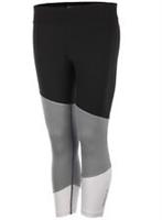 New Womens Ladies Reebok 3/4 Leggings Bottoms Pants - Running Fitness - Black - XS Regular