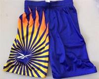 Vintage Reebok Swimming Trunks XS & XXS Shiny Cobalt Blue & Yellow