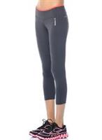 New Womens Ladies Reebok Leggings Bottoms Pants - Running Fitness Gym - Grey - S Regular