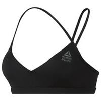 New Reebok Sports Bra Vest Top Ladies Womens Running Gym Training Fitness Black - XS Regular