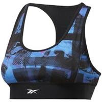 Reebok Sports Bra Vest Top Ladies Womens Running Gym Training Fitness - Black - L Regular