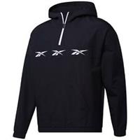 Mens Reebok Jacket Waterproof Top Coat Windbreaker Anorak Jacket - Black - S Regular