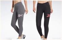 Reebok Women's Identity Logo Leggings Stretchy Cotton Leggings with A Fit - S, M, L Regular