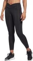 Womens Ladies Reebok Leggings Bottoms Workout Running Fitness Gym Pants - Black - S Regular