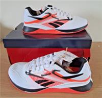 Reebok Nano x 4 Training Trainers - White / Black / Orange - Size UK 4.5