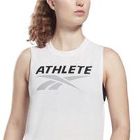 Reebok Athlete Vector Tank Vest Womens Small White Speedwick Breathable Training - S Regular