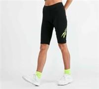 Reebok Vector Bike Shorts Womens 4-6 Black Wide Waistband Gym Training Athletic - XS Petites