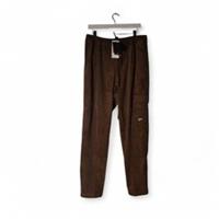 Reebok Mens Trousers Large Brown Cord Cargo Pants Corduroy Joggers Streetwear - L Regular
