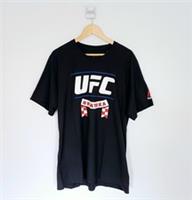 UFC T Shirt Size 2XL Mens Black Croatia Graphic Print Reebok Sports Shortsleeve - 2XL Regular