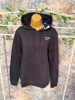Reebok Mens Identity Small Logo Fleece Hoodie - Black Size XS New - XS Regular