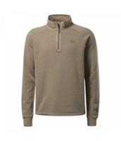 Reebok Mens Classic Natural Dye Half Zip Sweatshirt, Brown, Size: XS