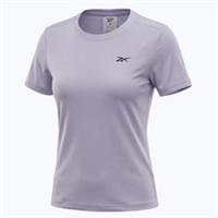 Reebok Womens T Shirt Small UK 8-10 Purple Lilac Speedwick Mesh Back Workout Gym - S Regular