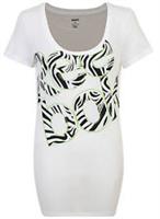 New Reebok Logo T-Shirt Top - White - Ladies Womens, Gym Training Fitness Yoga - S Regular