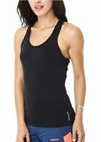 New Reebok Seamless Vest Tank Top, Ladies Women's Gym Training Fitness - Black - L Regular