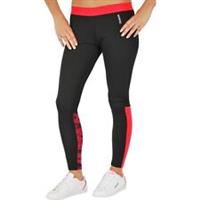 New Womens Ladies Reebok Leggings Bottoms Pants - Running Fitness Gym - Black - L Regular