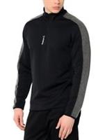 Men's New Reebok Jacket Coat Pullover Top Sweatshirt Sweater - Black Grey - One Size Regular