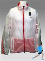 New REEBOK Training Day Zigtech PlayDRY Running Rain Jacket White XL - XL Regular