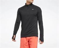 Reebok Running Quarter-Zip Long-Sleeve Reflective Logo Top Size 2XL RRP £43 - 2XL Regular
