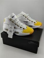 Reebok Classic Mens Trainers in White/Yellow UK 8 / EU 42