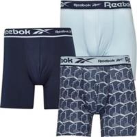 Reebok Mens Miner Performance Three Pack Medium Trunks Vector Navy/?Print/?Feel