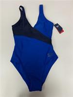 Women's Reebok Swimsuit V-Neck Blue/Navy Size Small -10 New With Tags Item420532 - S Regular