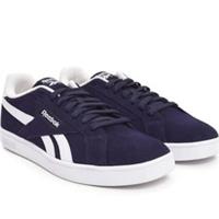 Reebok Court Retro Trainers Men's Tennis Shoes Sneakers Navy UK 9