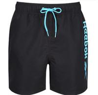 Reebok Quick Dry Polyester Black Swimming Shorts Mens Size Medium- - M Regular
