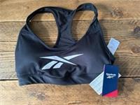 Reebok Lux Vector Sports Bra - Black - Size M - M Regular
