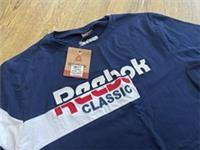 Reebok Women's Top Sz XL Cotton Identity Classic Blue White - XL Regular