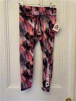 BNWT Reebok Pink Yarrow Activewear Sports Crop Leggings Size 6 / 8