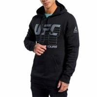 Reebok UFC Black Fan Gear Jumper Pullover Hoodie FJ5161 Mens Size Small - L Regular