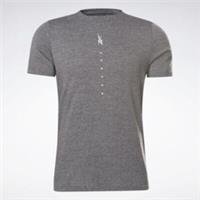 Reebok Grey Logo T-Shirt Top BNWT Size XS GJ6361 Active Chill + Cotton SS - XS Regular