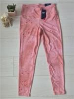 Reebok Lux Bold HR Tight Leggings Womens L Pink Speckled Print NWT