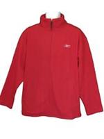 New REEBOK Men's Sports Warm FLEECE Jacket Full Zip Red L - L Regular