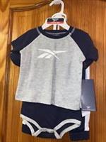 Reebok Set Bottoms & Tops Baby Age 3-6 Months New Tags Blue Grey