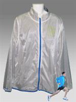 New REEBOK AC Lite PlayDRY Running Track Rain Jacket 041795 White & Blue XL - XL Regular