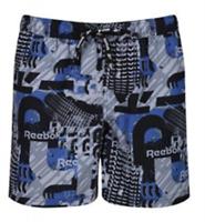 Reebok Blue Blast Print Throne Mens Swimming Shorts Swim Surf Short Board Beach - XL Regular