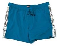 Reebok Taple Logo Mens Simming Shorts Pool Beach Water Sports Seaport Turquise - XL Regular