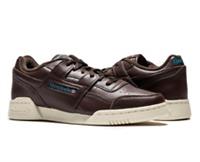 Reebok Workout Mens Trainers Reebok Leather Classic Retro Workout Sneakers Brown