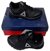 REEBOK Rush Runner Black Silver Kids Infants Trainers Sneakers UK 11 EU 28