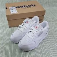 Reebok Kids Size 10 Lace Up White Trainers Leather New Boxed