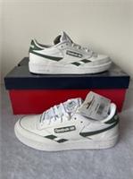 Reebok Classic Club C Revenge White/Green Tennis Style Junior UK Size 3.5