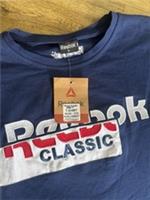 Vintage REEBOK Ladies T-Shirt Blue 90s Crew Neck